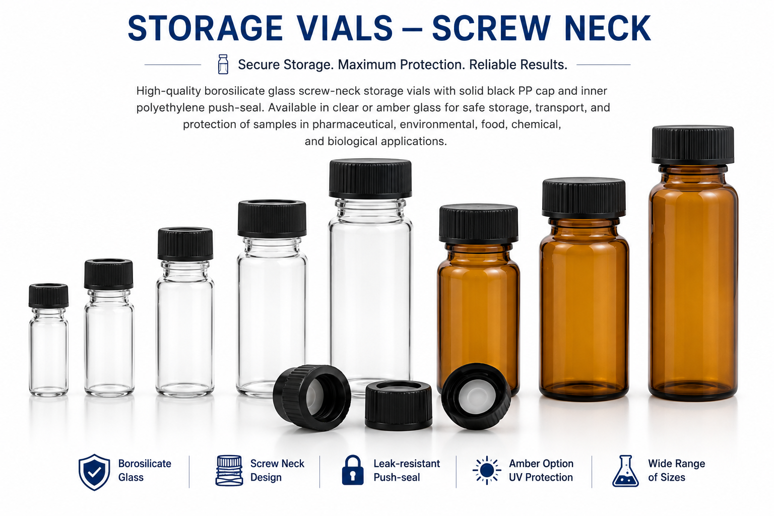 Storage Vials — Screw Neck