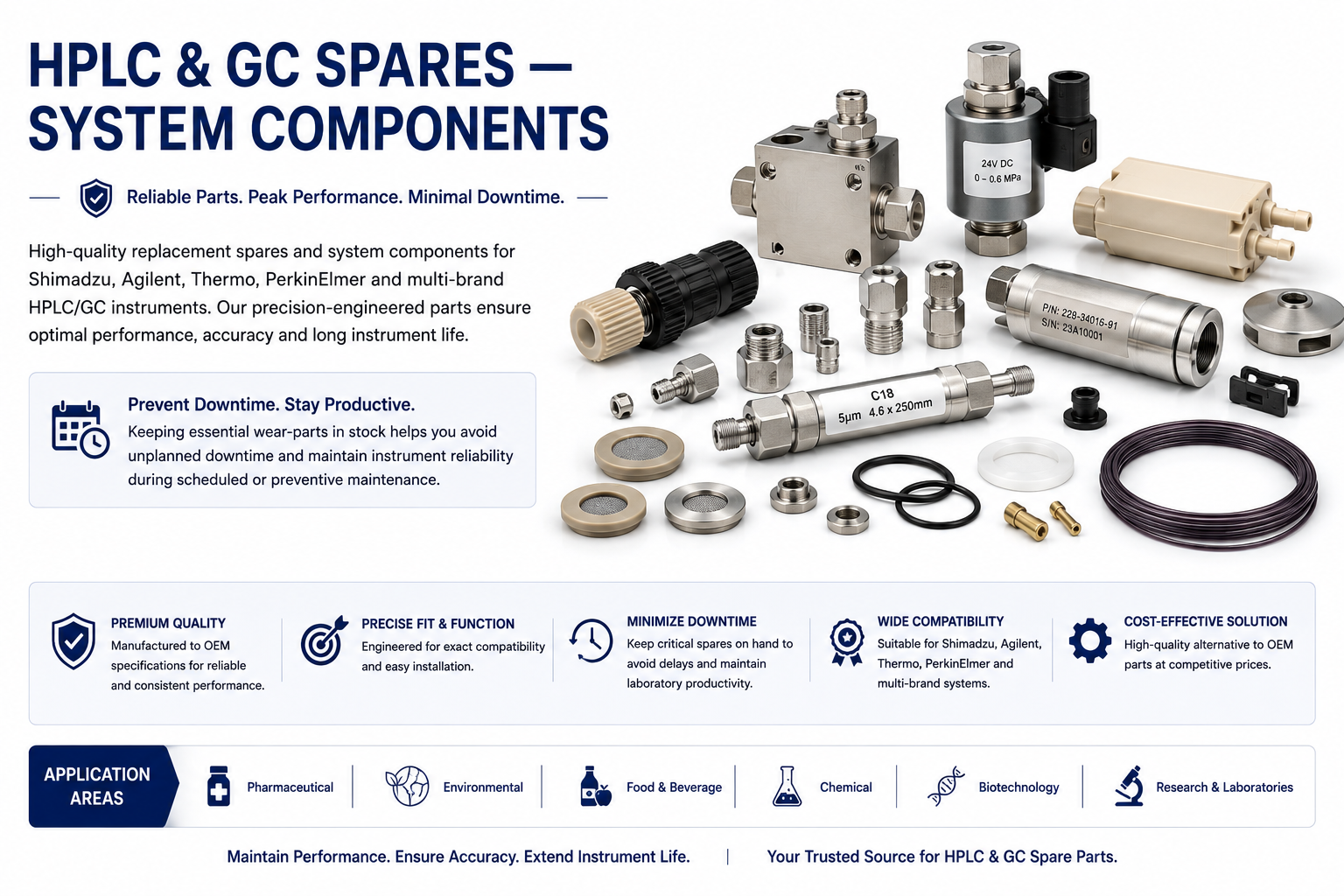 HPLC & GC Spares — System Components