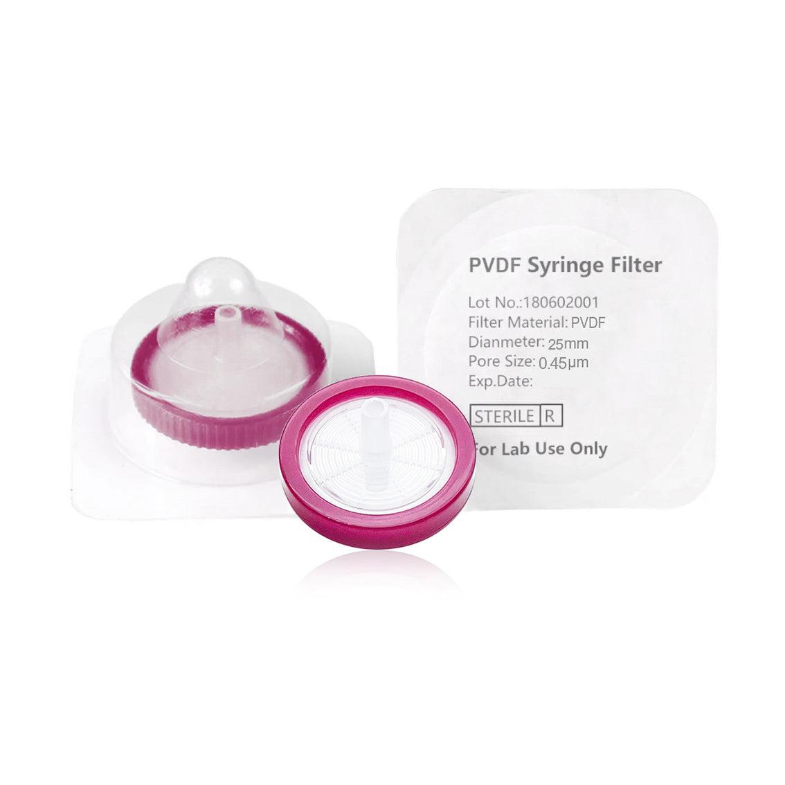 PVDF Syringe Filter 25mm × 0.45µm