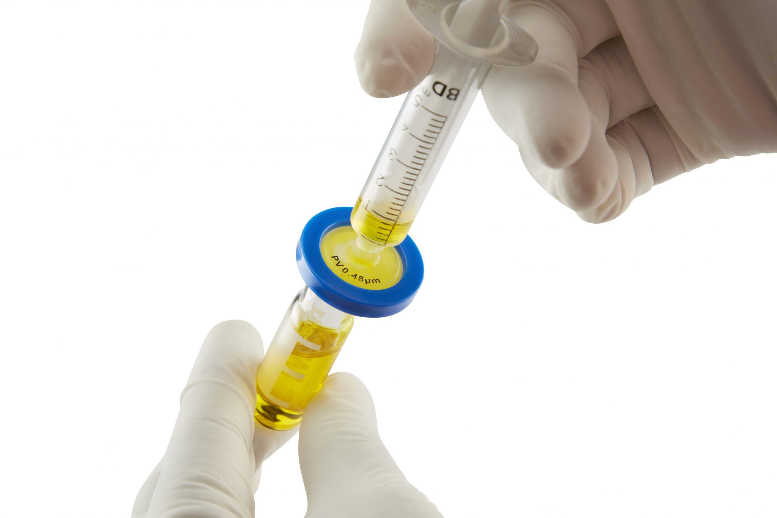 PVDF Syringe Filter 25mm × 0.45µm