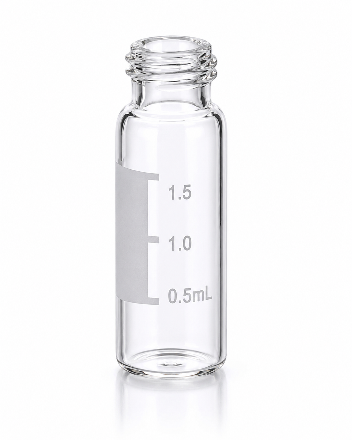 2mL Clear Glass Screw Neck Vial with Patch