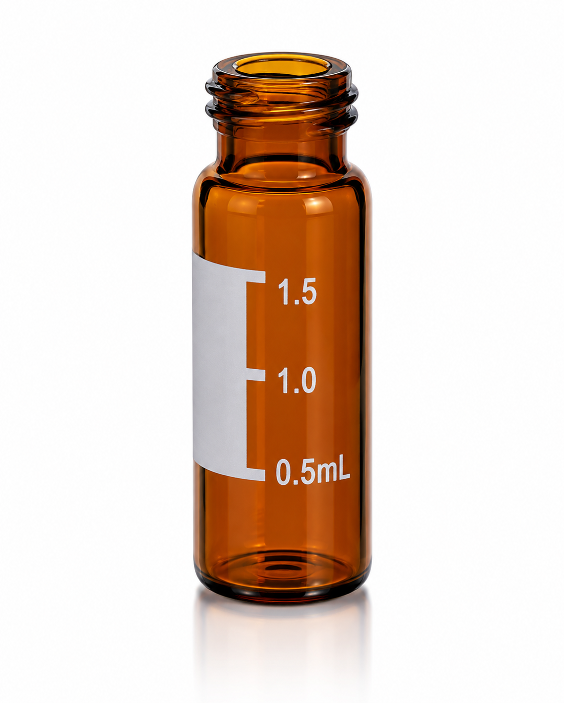 2mL Amber Glass Screw Neck Vial with Patch