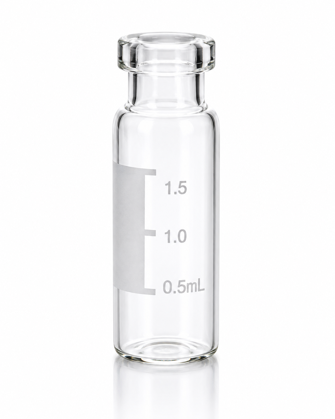 2mL Clear Glass Crimp Neck Vial with Patch