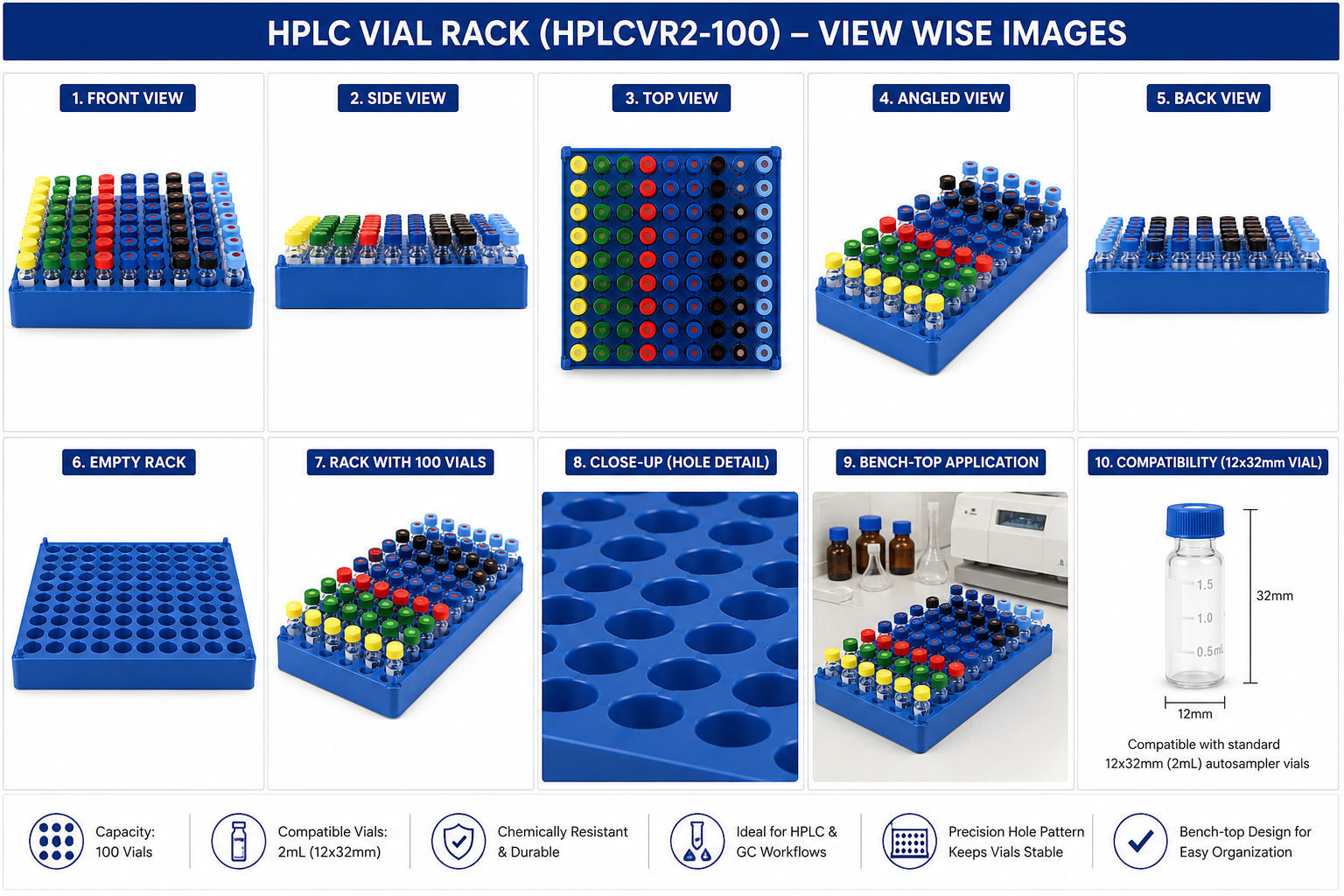 HPLC Vial Rack