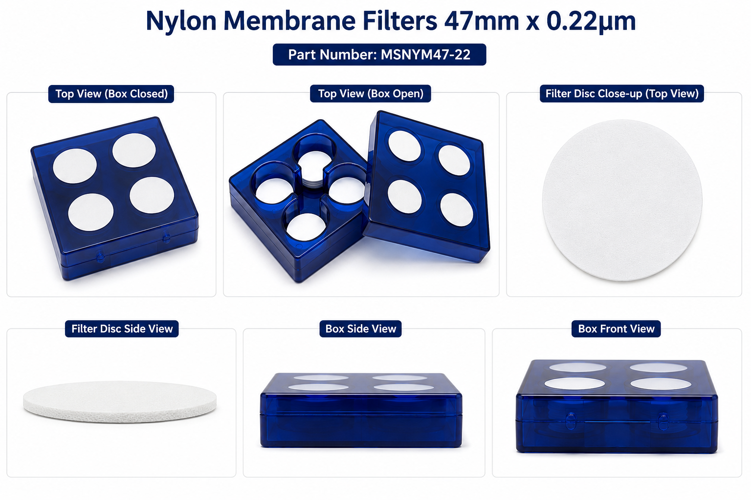 Nylon Membrane Filter 47mm × 0.22µm