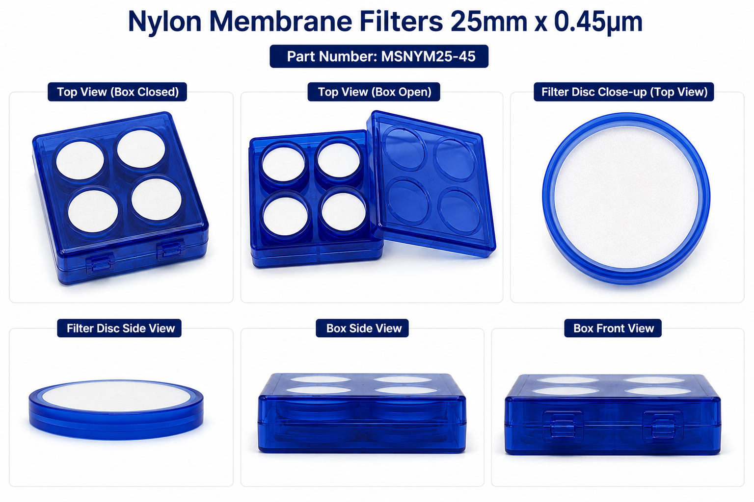Nylon Membrane Filter 25mm × 0.45µm