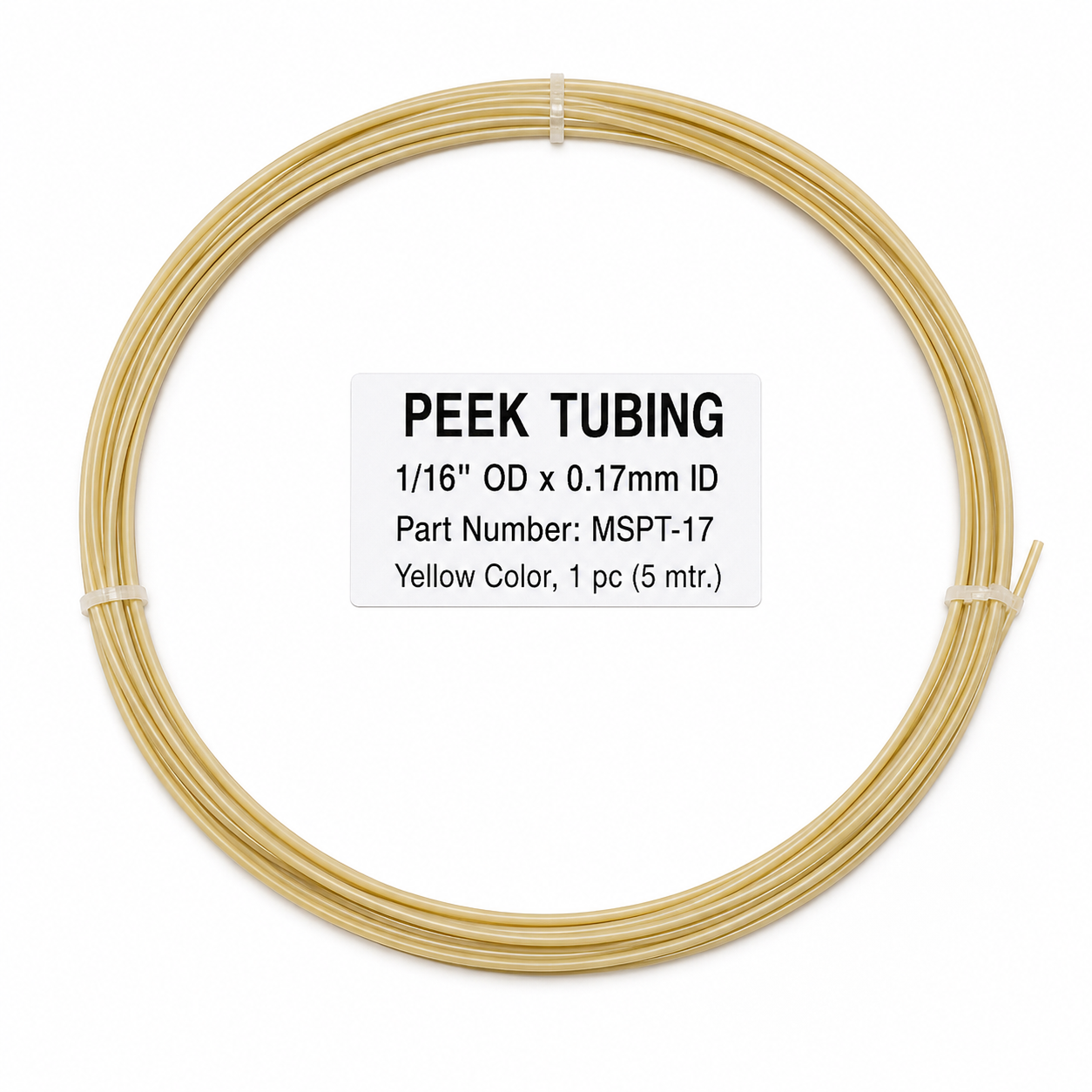 PEEK Tubing 1/16" OD × 0.17mm ID