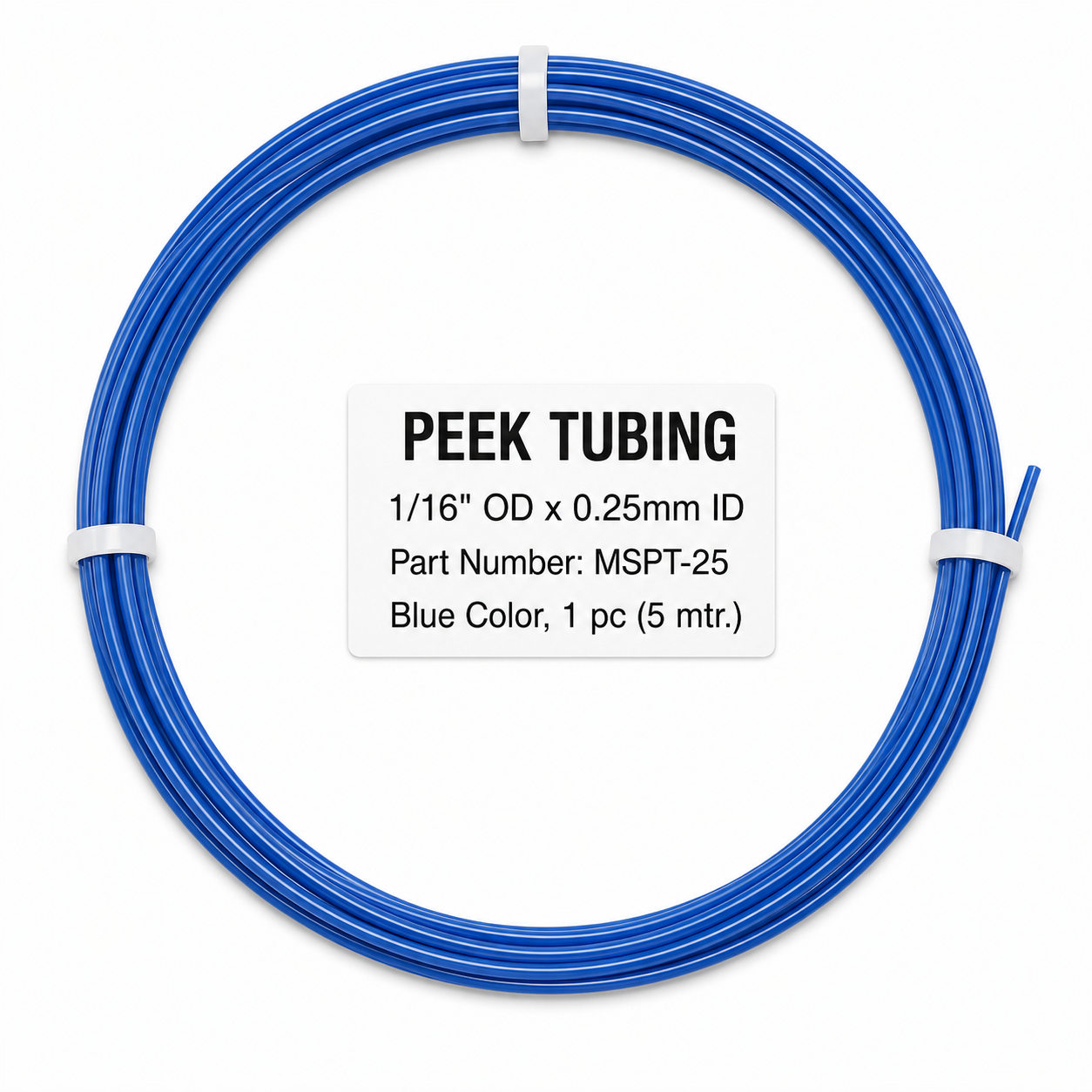 PEEK Tubing 1/16" OD × 0.25mm ID
